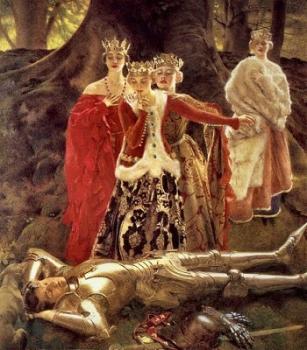 弗蘭尅 卡多根 考伯 Four Queens Find Lancelot Sleeping